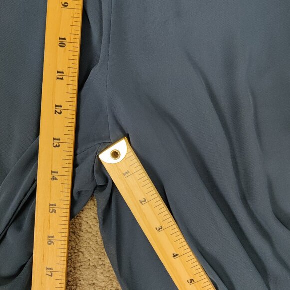 Refka Women's Palazzo Flare Pants Size 8 Blue Lined Pull On Casual Outerwear - Picture 9 of 11